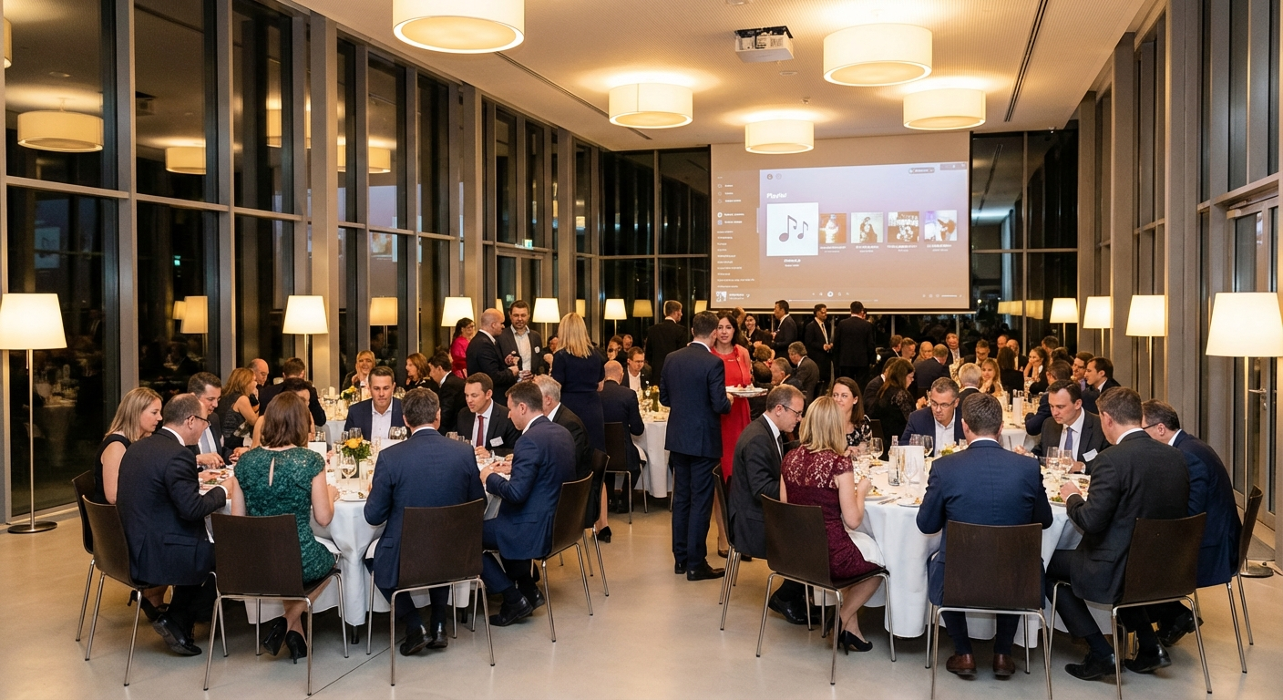 10+ Surprising Company Dinner Playlist Songs (2026!) - Event Playlist Guide