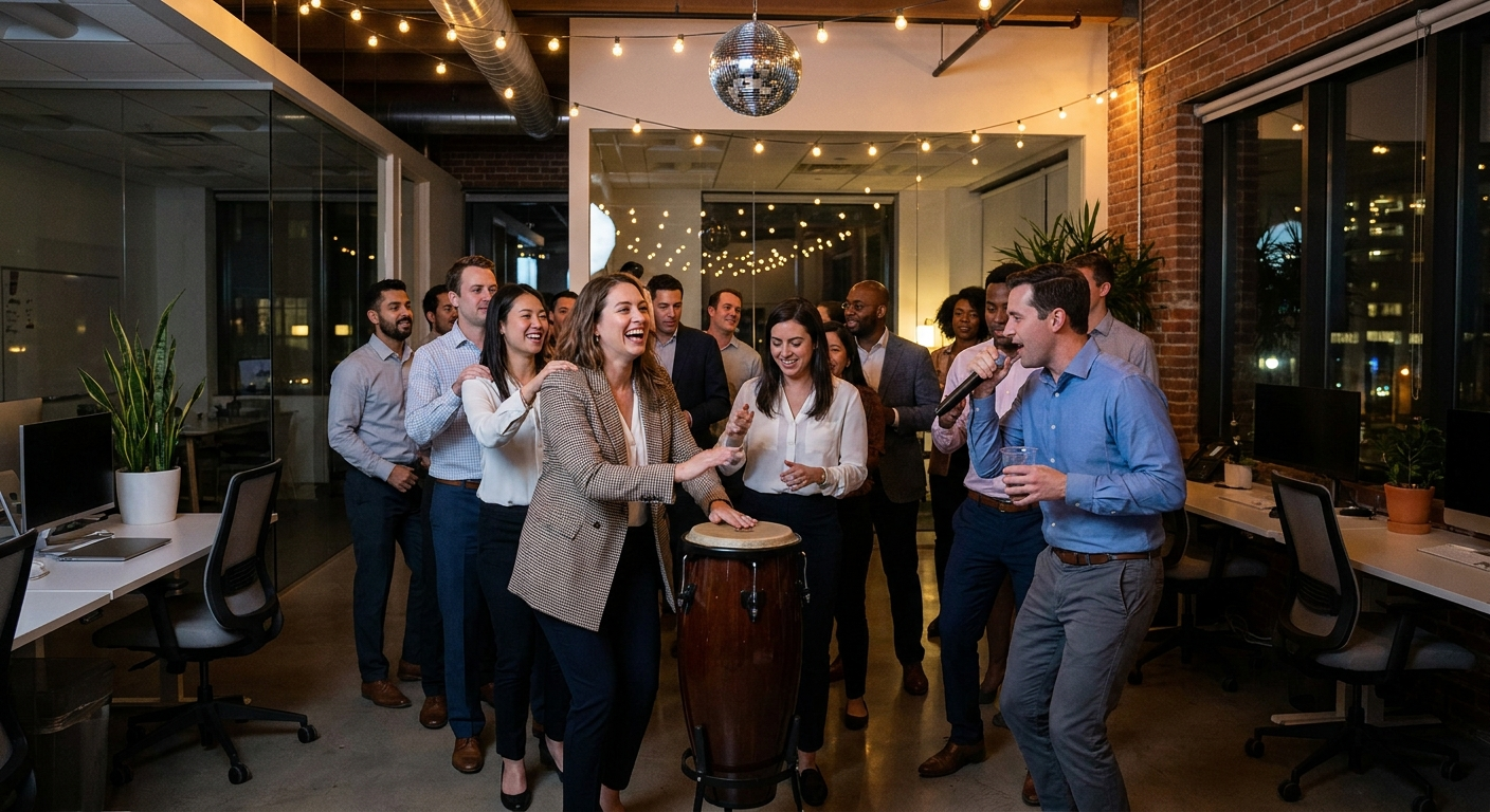 17 Essential Office Party Songs That Save Every Corporate Event - Event Playlist Guide