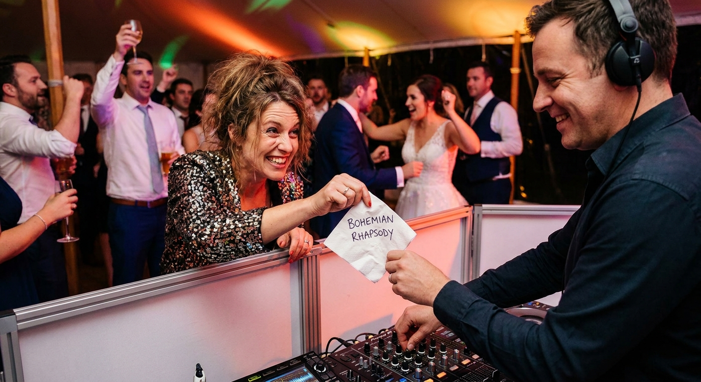 7 Surprising Wedding Guest Song Requests That Actually Work - Event Playlist Guide
