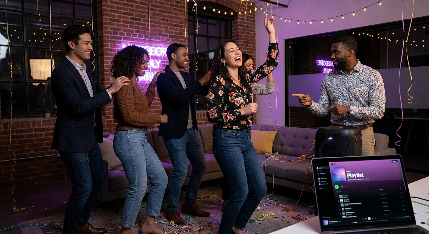 The 9 Songs That Will Save Your 2026 Office Party - Event Playlist Guide
