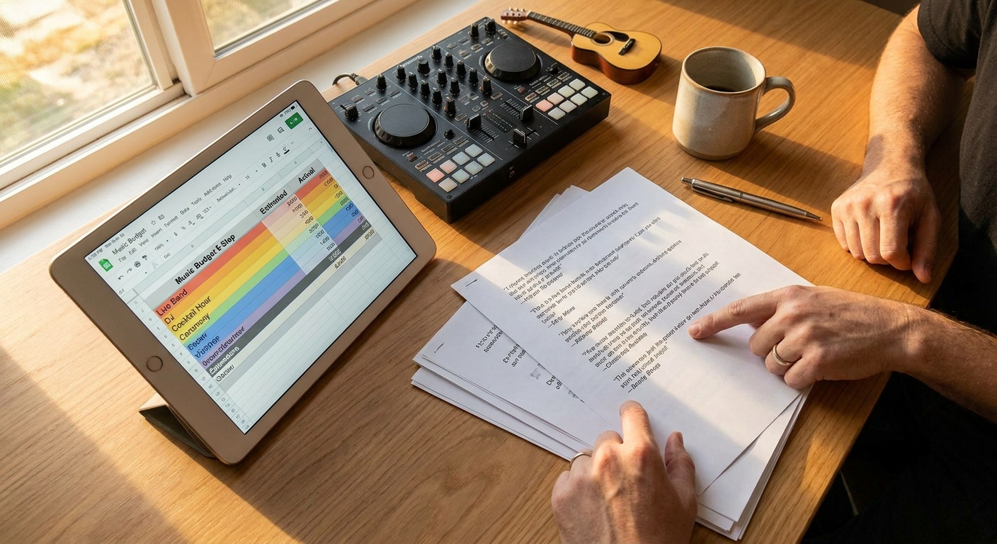 The Ultimate 5-Step Wedding Music Budget That Actually Works - Event Playlist Guide